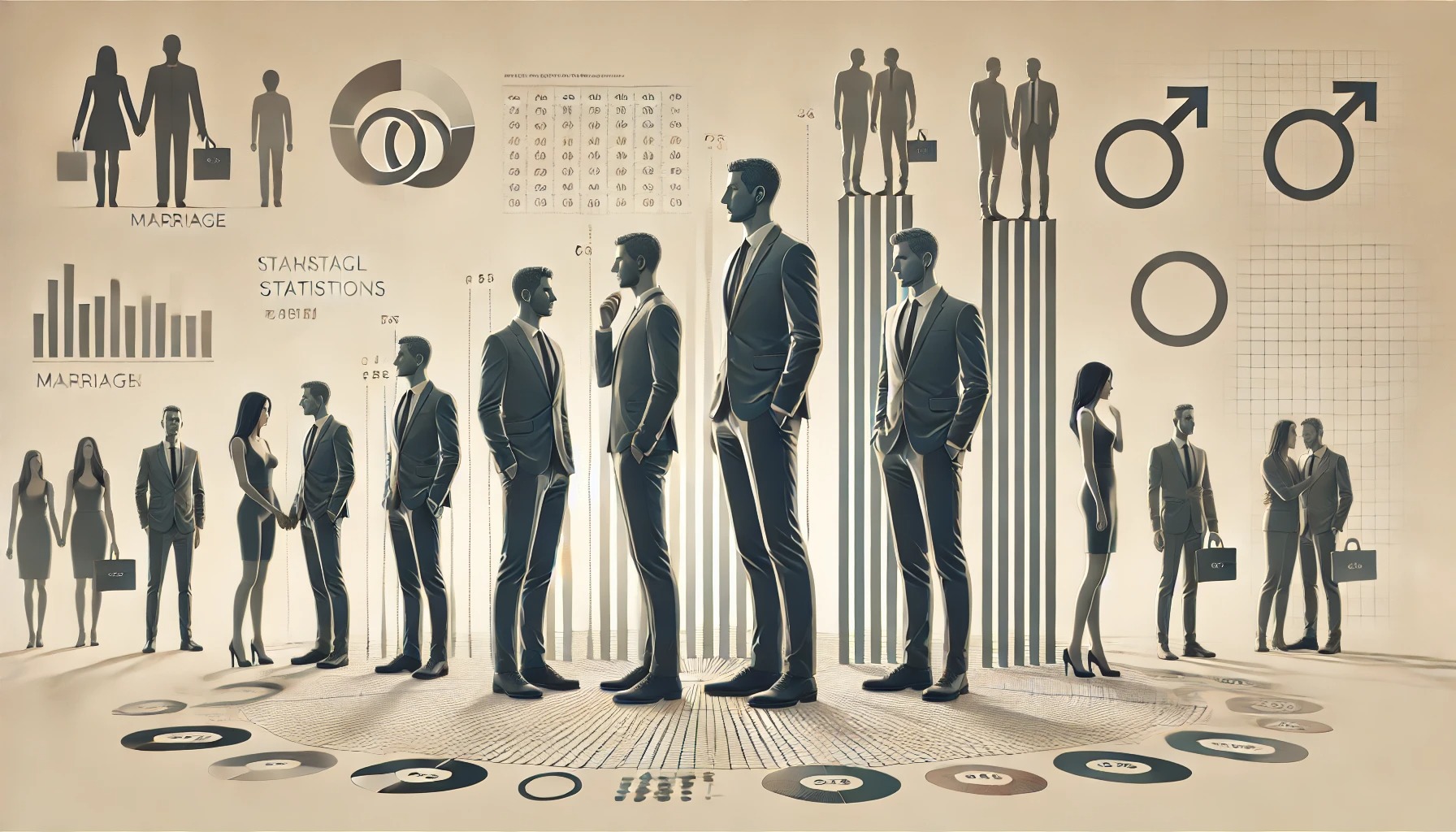 男子 結婚率に表れる身長の影響